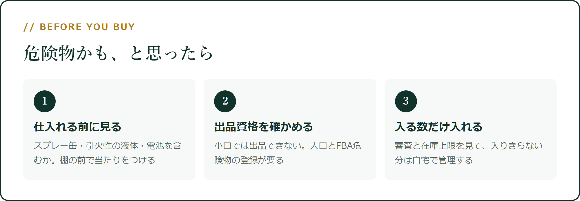危険物かも、と思ったら