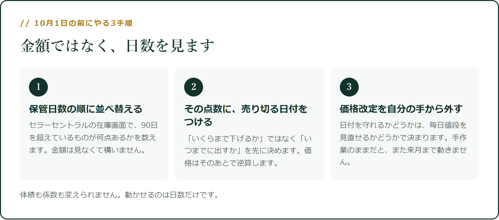 10月1日の前にやる3手順